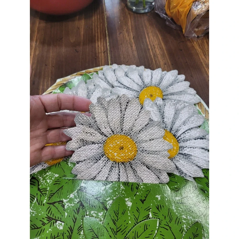 Vintage 8 H J Staffer Inc. NYC Daisy Drink Coasters